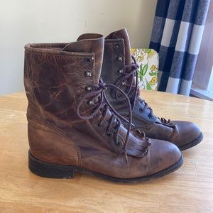 Durango Lace Up Roper Boots